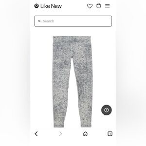 Lululemon Black and White Patterned Leggings